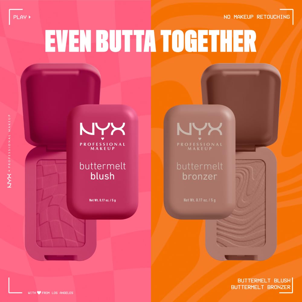 Vegan cruelty-free label on NYX Buttermelt blush packaging