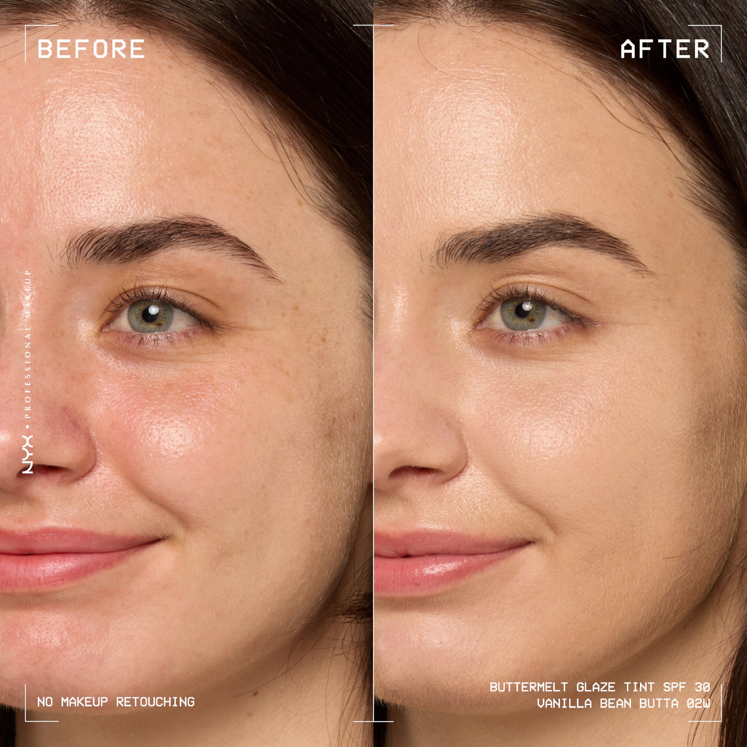 NYX Buttermelt Glaze texture swirl demonstrates smoothness ideal for even skin tone