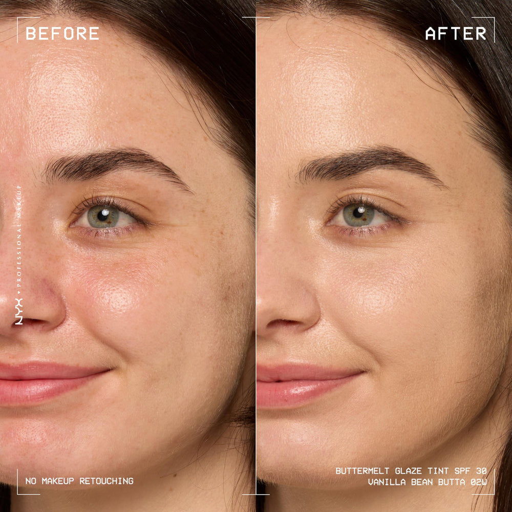 NYX Buttermelt Glaze texture swirl demonstrates smoothness ideal for even skin tone