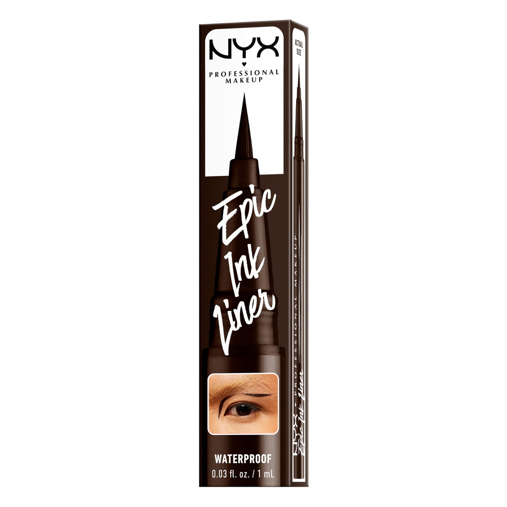 NYX Epic Ink Liner cruelty-free branding highlights ethical cosmetics.
