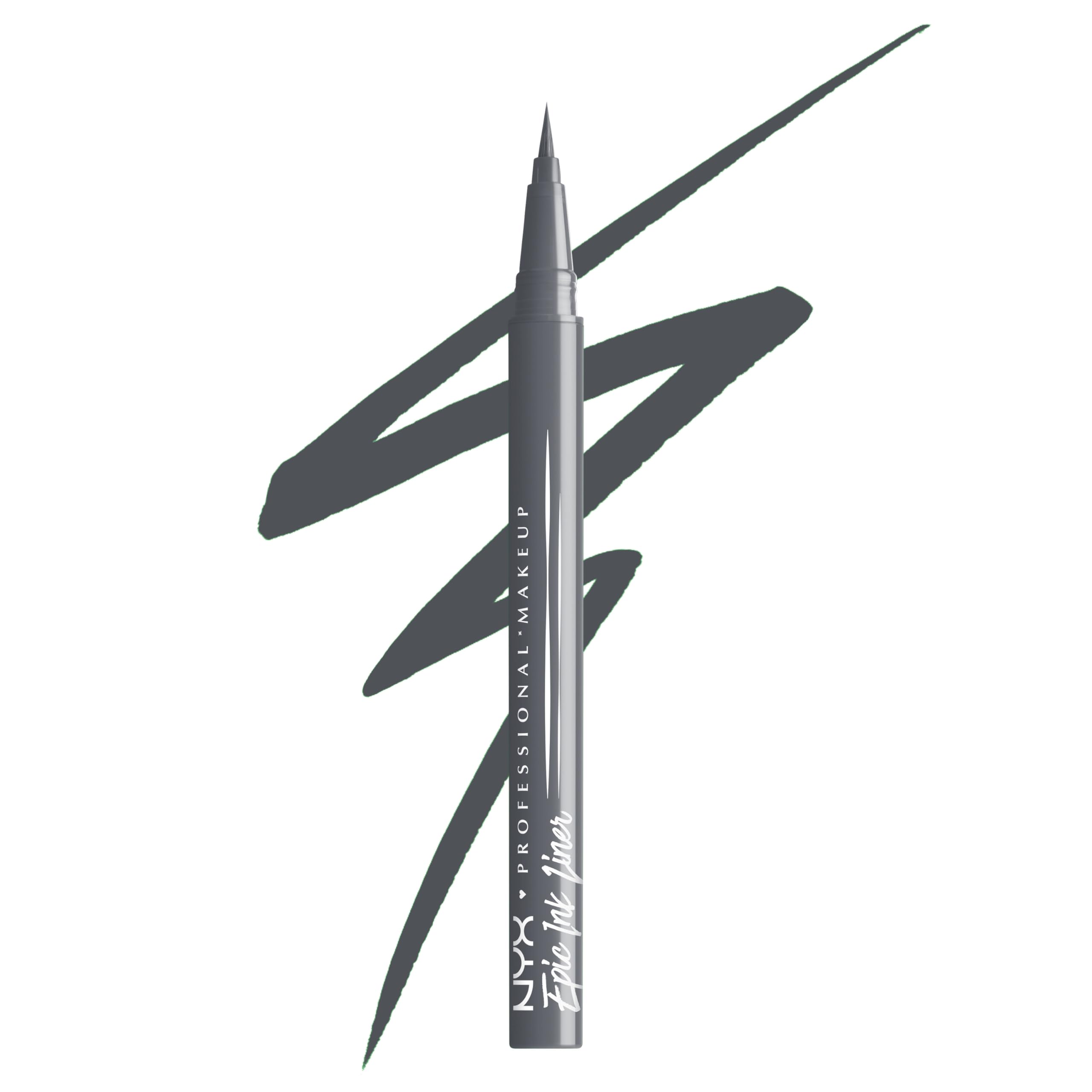 NYX Epic Ink Liner Stone Washed Grey, close-up of the precise tip for defined lines.