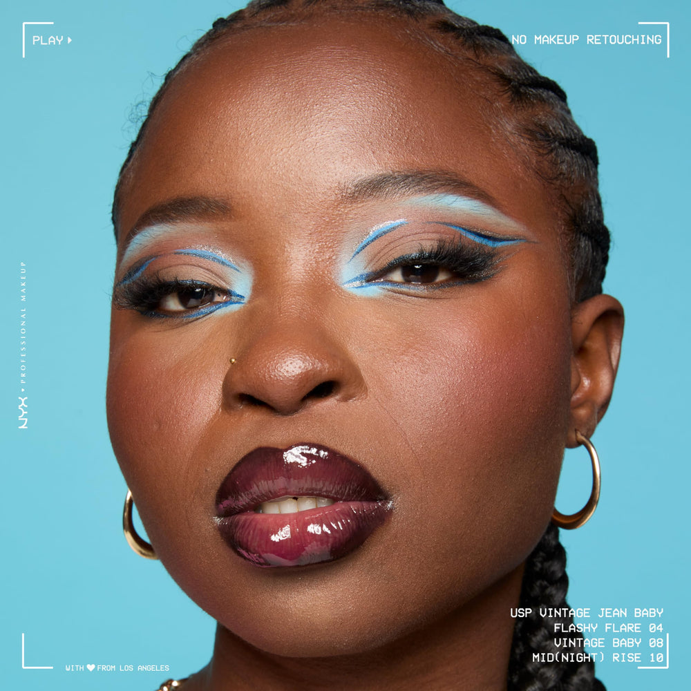 NYX Epic Ink Liner navy matte finish stays put without shine