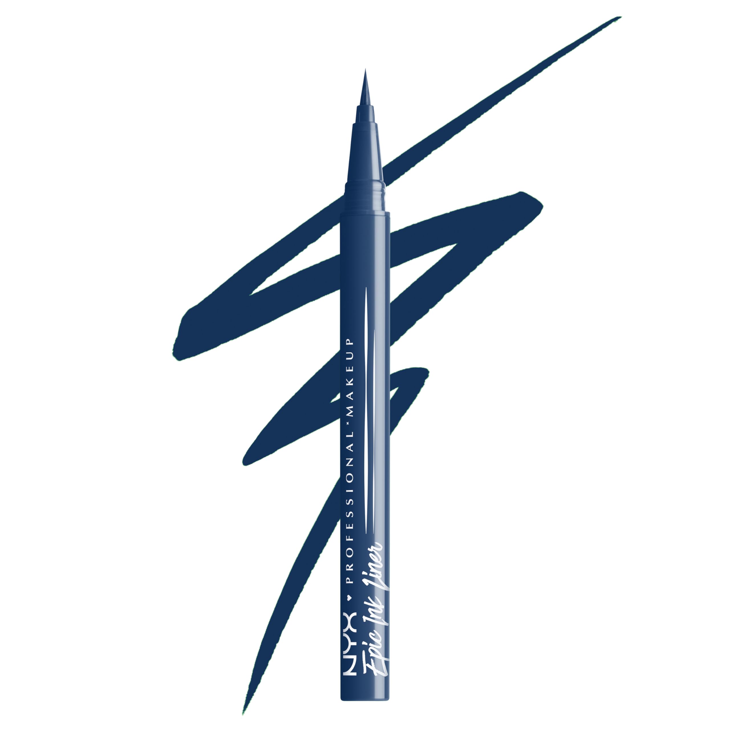 NYX Epic Ink Liner Mid Night Rise navy tip close-up for precise lines and definition