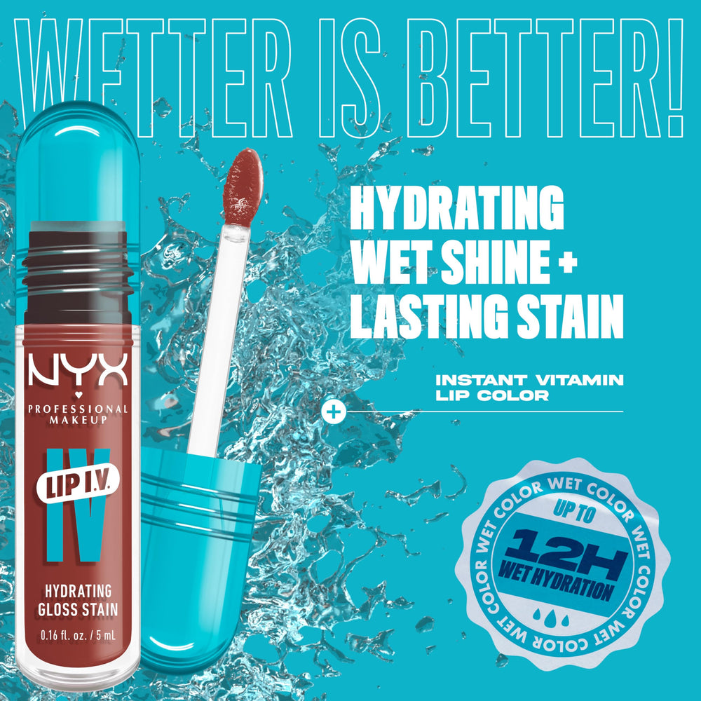Coconut water infusion in Lip IV Hydrating Glossy Lip Stain refreshing feel