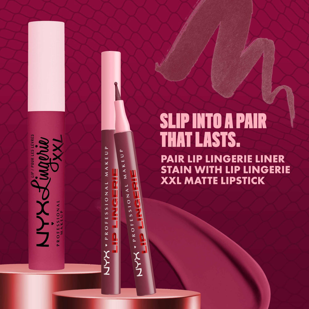 NYX Lip Lingerie Apply on clean lips for best results.