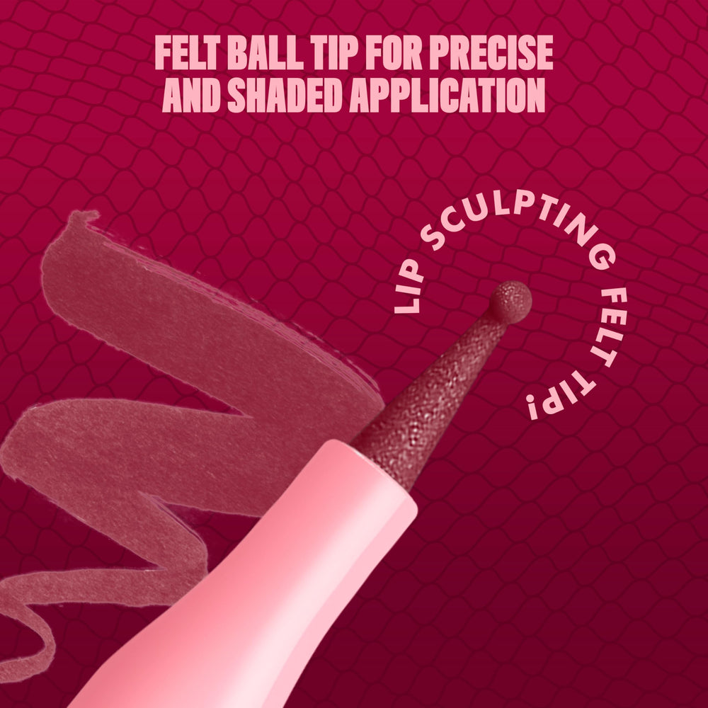 NYX Lip Lingerie Blends quickly to create a seamless sculpt.
