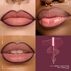 NYX Lip Lingerie Waterproof and smudge-proof finish keeps lips defined.