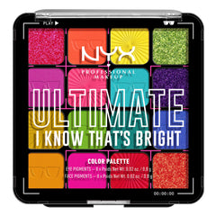 NYX Ultimate Shadow Palette front cover with bold pigments for dramatic eye looks