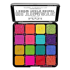NYX Ultimate Shadow Palette internal pan close-up shows rich pigments and smooth blendability