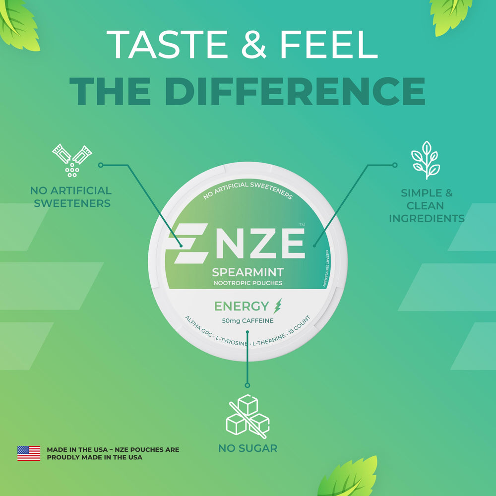 NZE Spearmint flavor with no sugar or artificial sweeteners