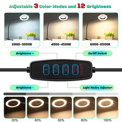 NZQXJXZ desk magnifying lamp with 48 LEDs for fine work
