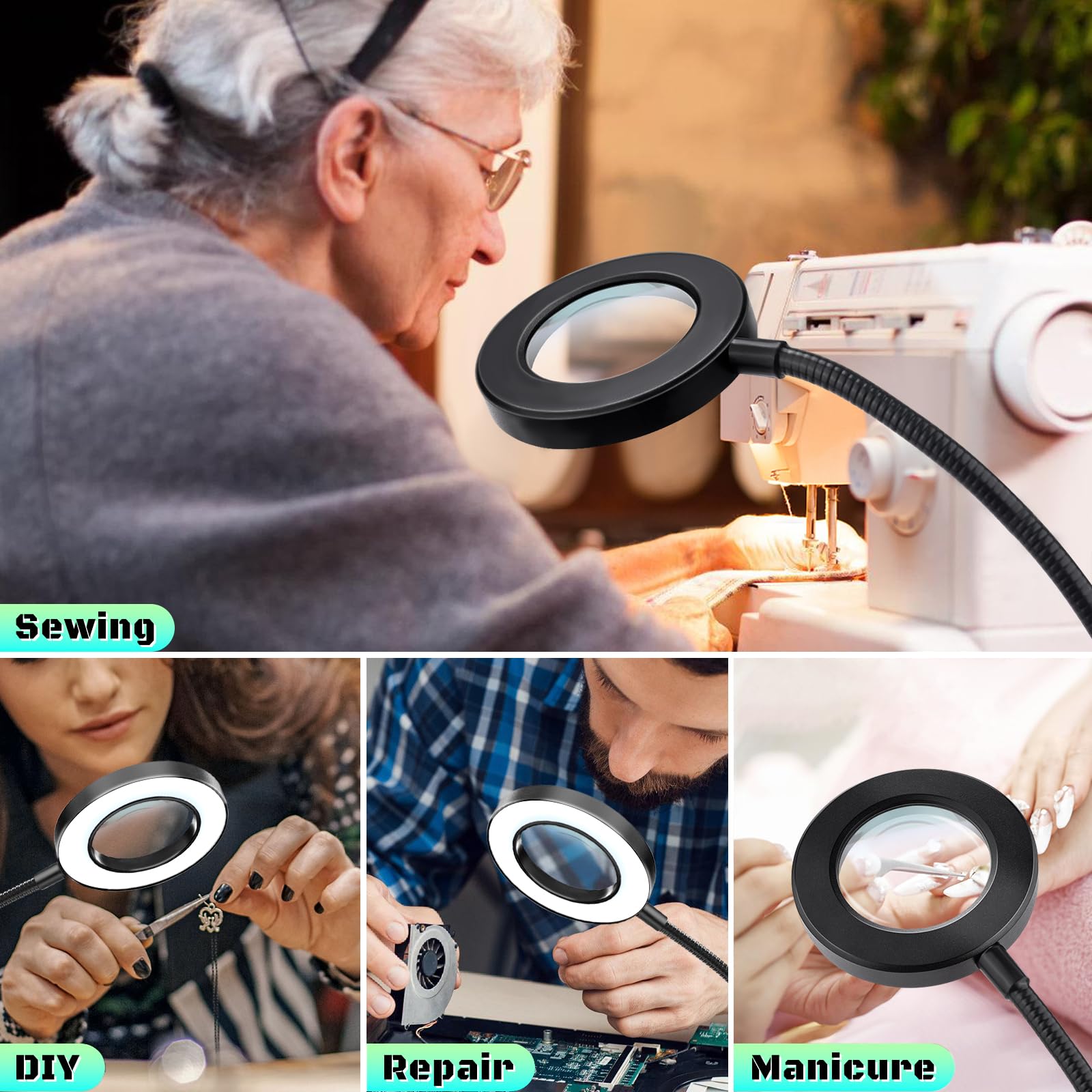 NZQXJXZ durable clamp magnifier for daily workshop use