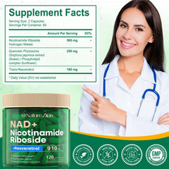 Liposomal NR capsules close-up showing enhanced absorption benefits.