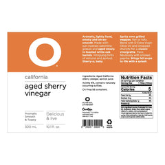 O Olive Oil aged sherry vinegar spritz over grilled vegetables for brightness