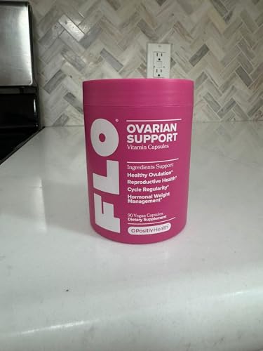 O Positiv FLO capsules beside calendar to imply cycle-tracking support.