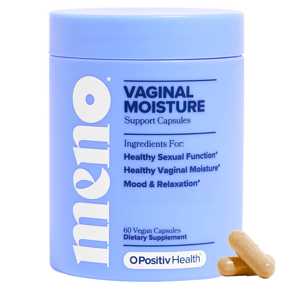 O Positiv MENO bottle for easy daily vaginal moisture support.