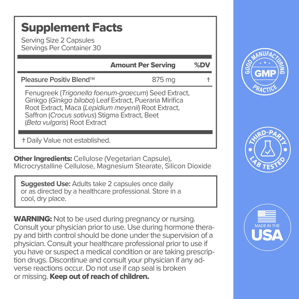 MENO capsules featuring maca root and fenugreek ingredients for moisture support.