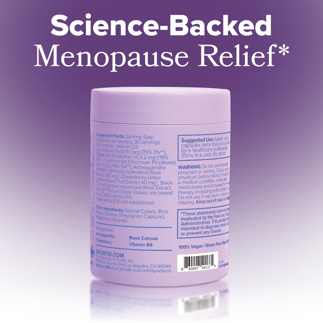 O Positiv MENO on retail shelf to inspire everyday menopause care.