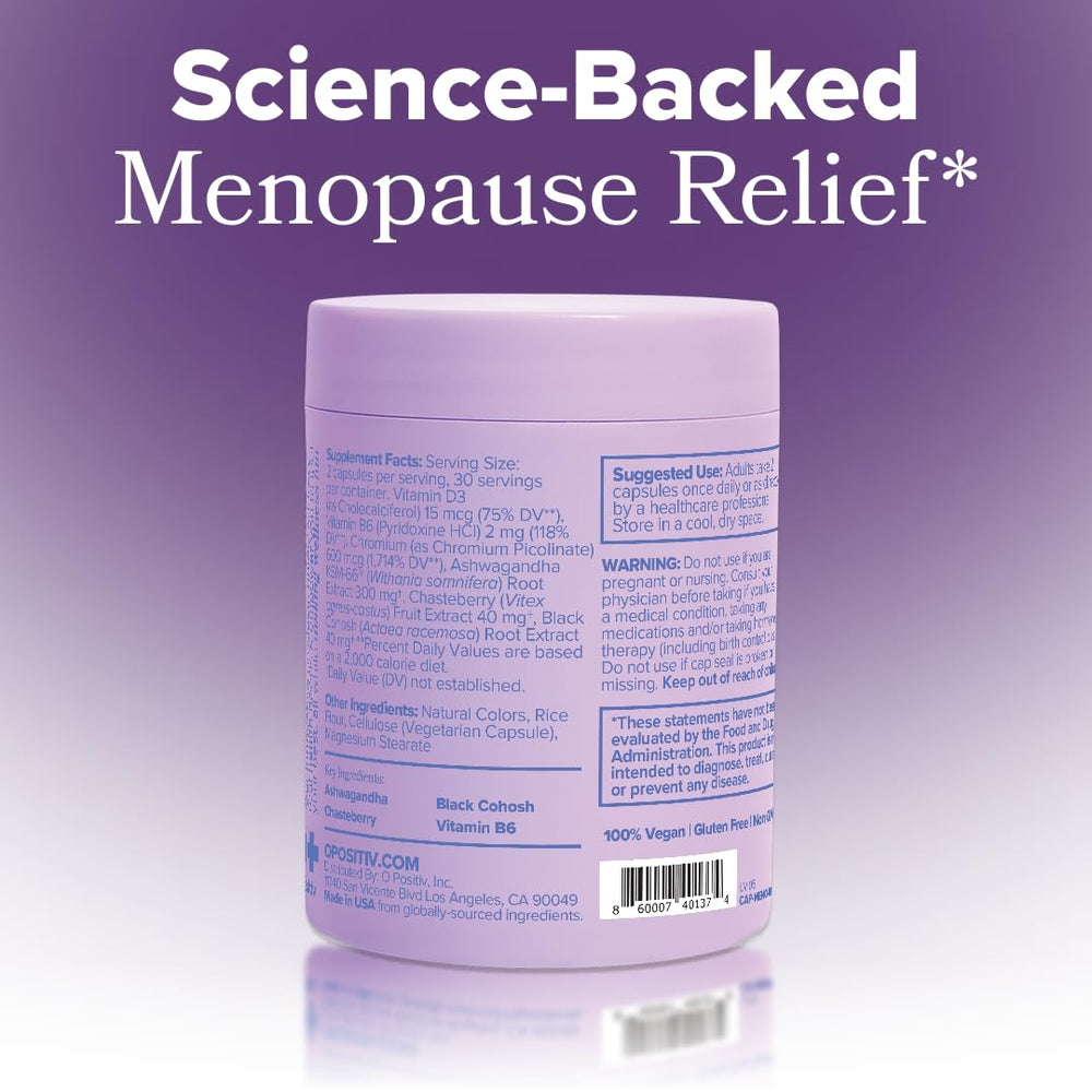 O Positiv MENO on retail shelf to inspire everyday menopause care.