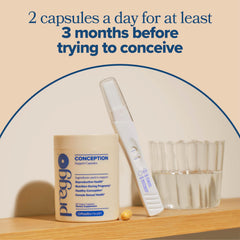 O Positiv Prego vegan omega-3 focus capsules suggesting balanced nutrition