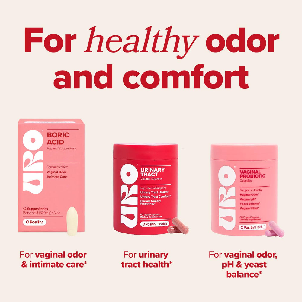 O Positiv URO capsules ready for daily use on a table