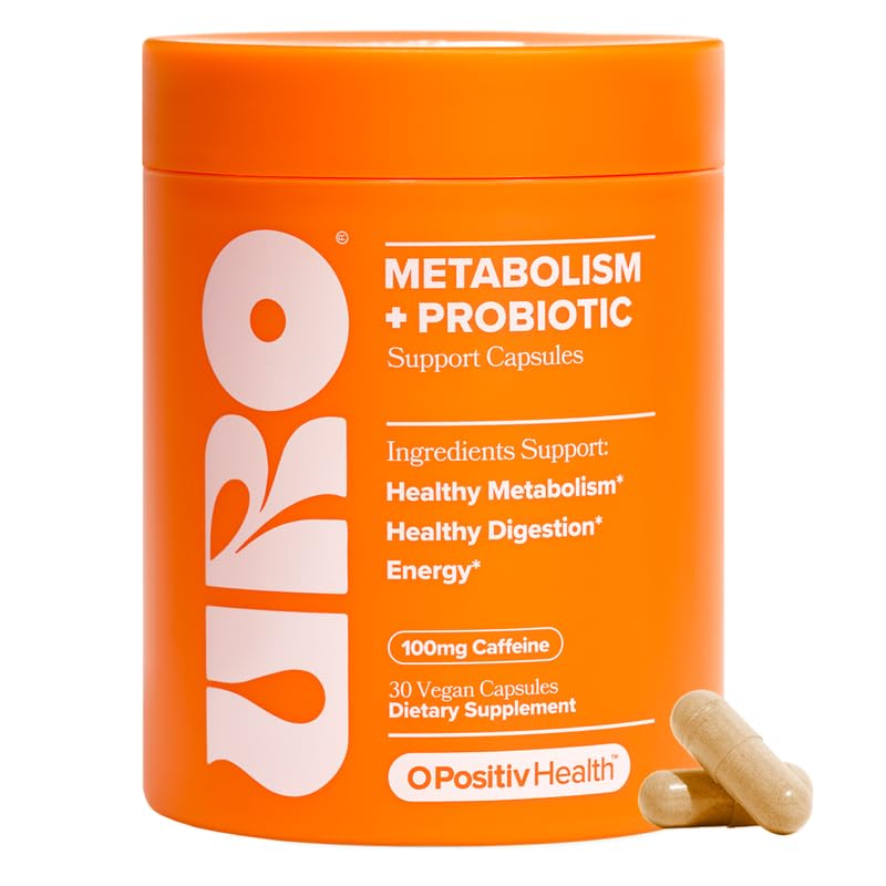 O Positiv URO Metabolism bottle on counter may support metabolism and gut balance
