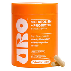 O Positiv URO Metabolism bottle on counter may support metabolism and gut balance