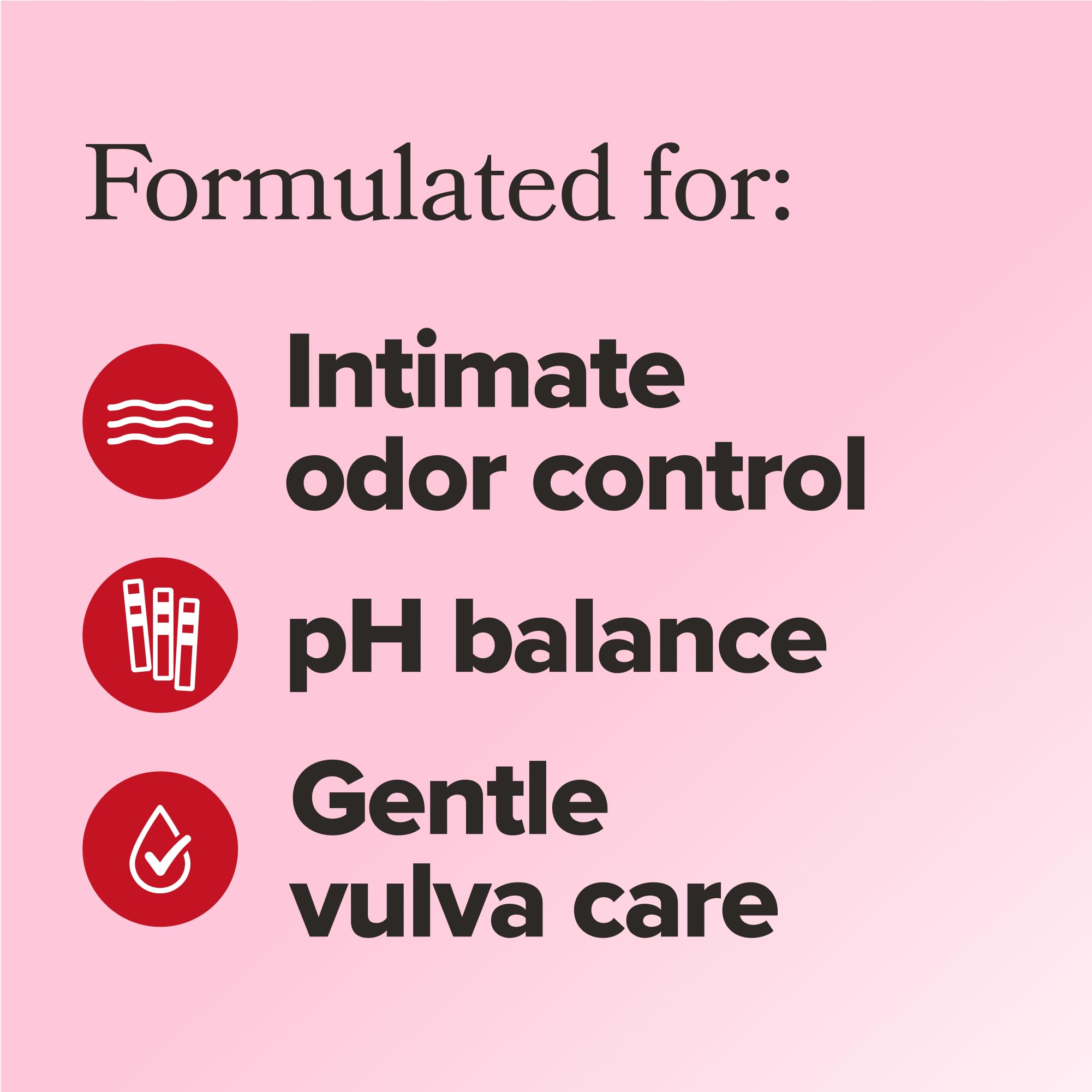 Close-up label of O Positiv URO wash highlighting its pH-balanced formula