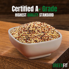 OA QUINOA Non-GMO Organic label on the bag underscores clean, trustworthy ingredients.