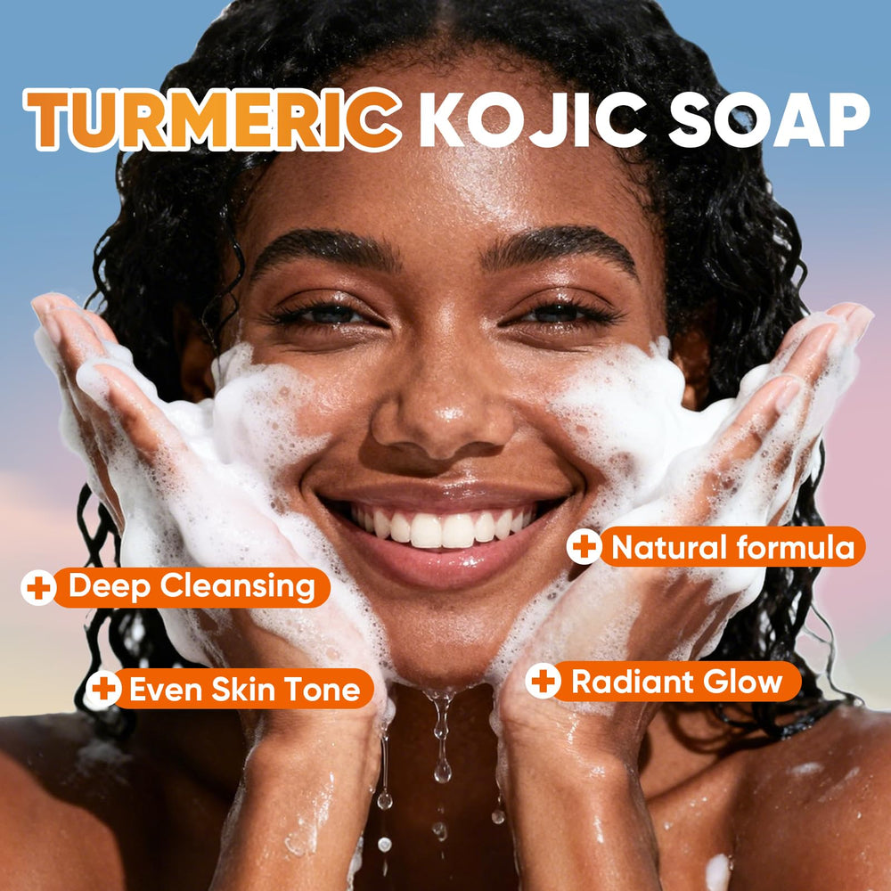 OAKDOLCHE turmeric kojic acid soap bar for underarms; keeps freshness gentle.