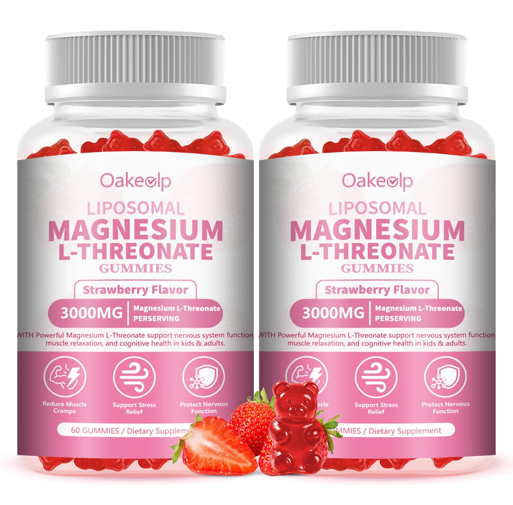 Oakevlp Liposomal Magnesium Threonate bottle displaying high-potency formula for daily support.