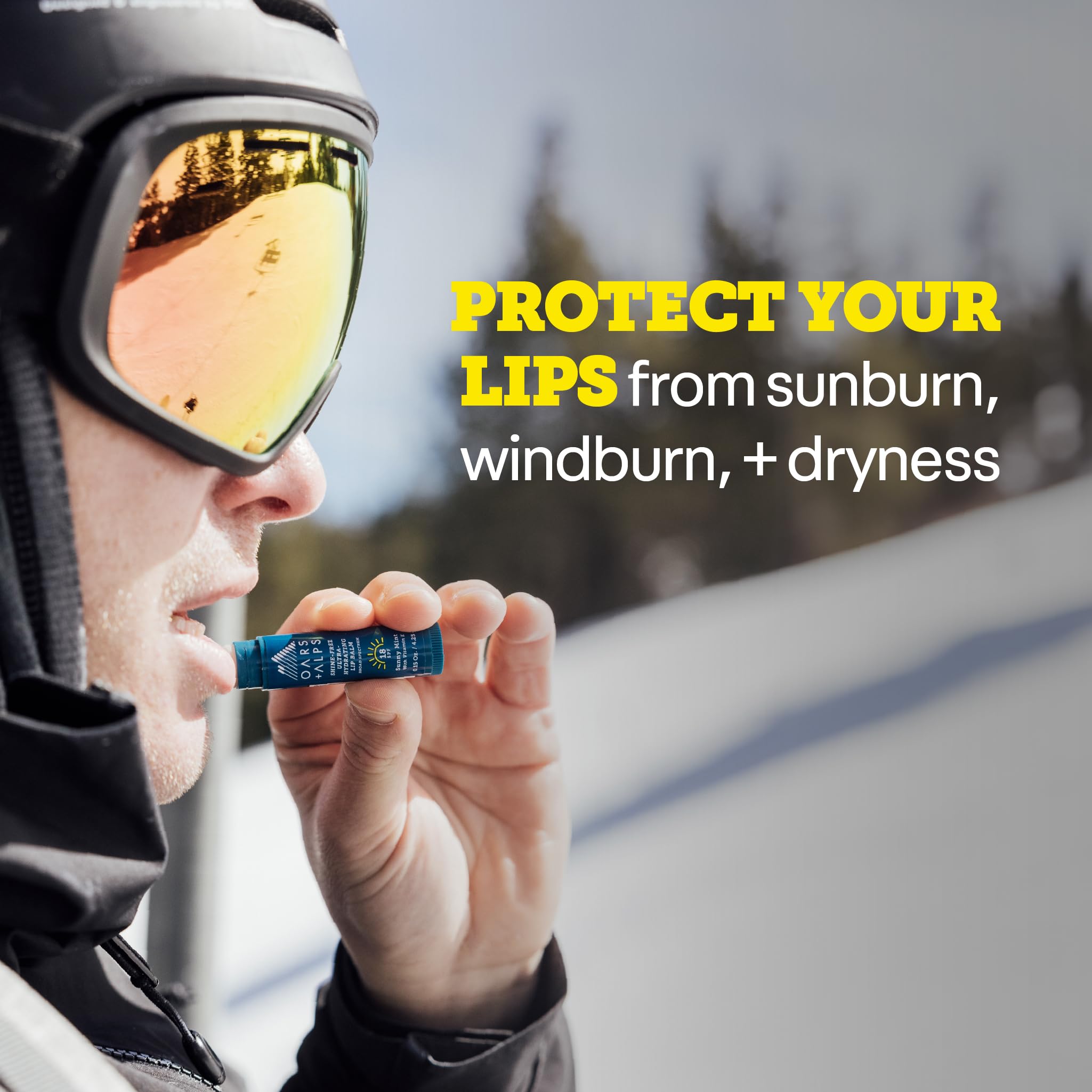 Oars + Alps 3pk lip balm pack showcases convenient, mint-scent lip protection