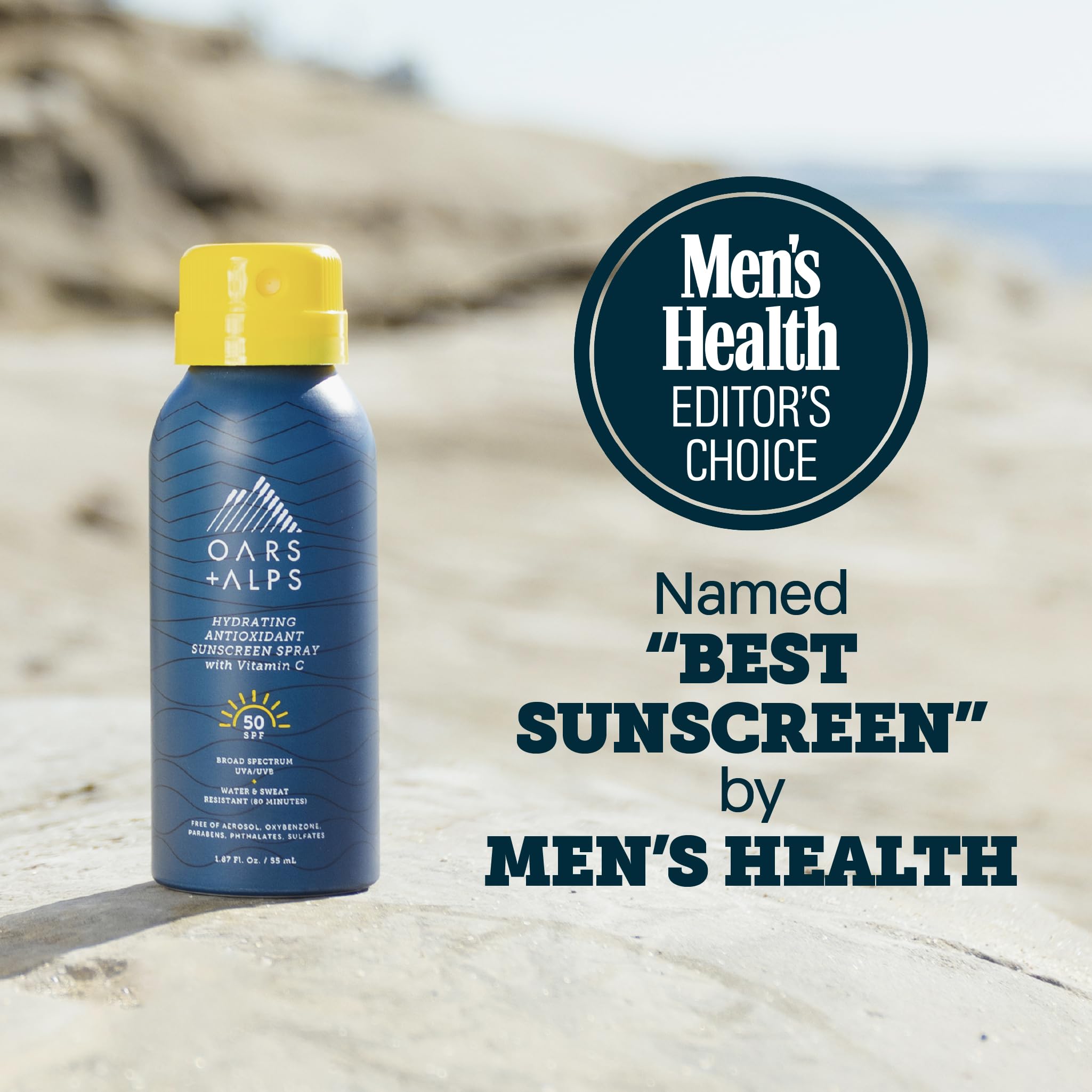 Oars + Alps non-greasy hydrating formula on skin without heavy residue