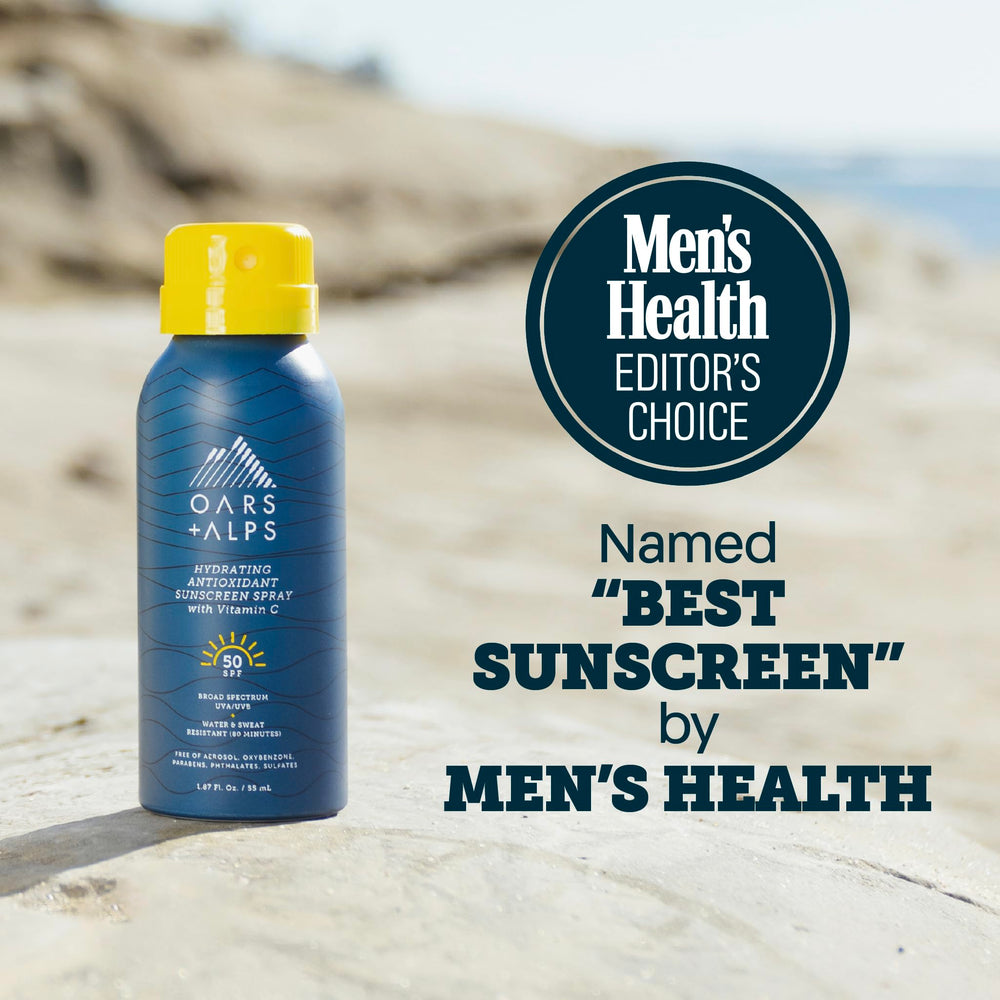 Oars + Alps non-greasy hydrating formula on skin without heavy residue