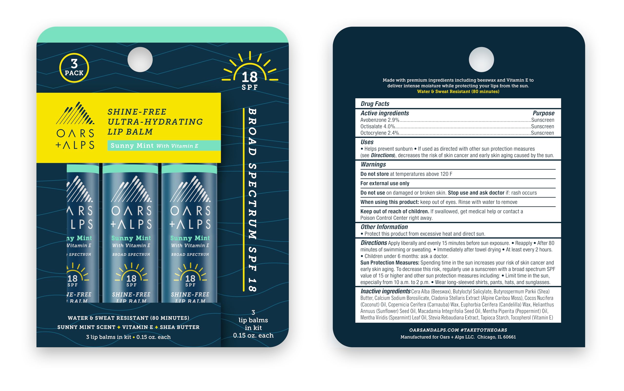 Oars + Alps vegan cruelty-free label communicates ethical lip care