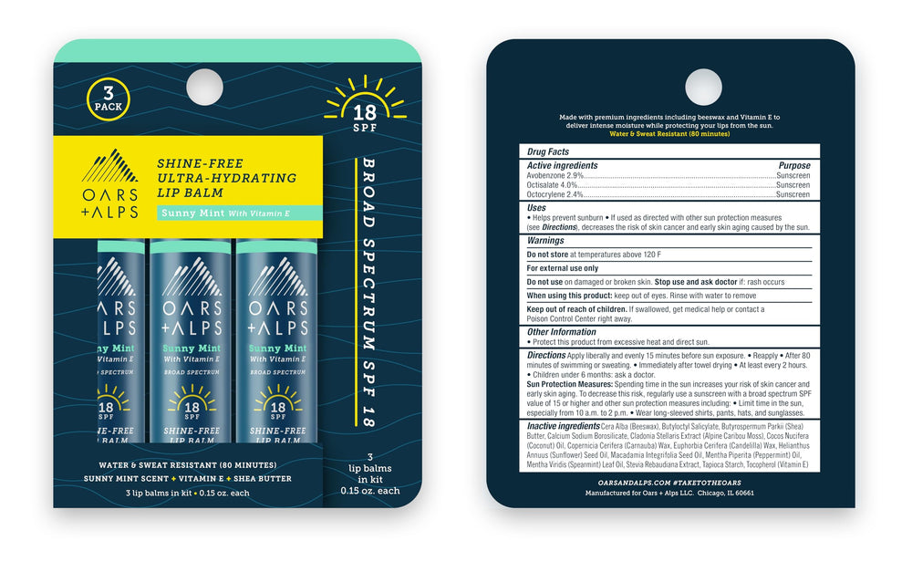 Oars + Alps vegan cruelty-free label communicates ethical lip care