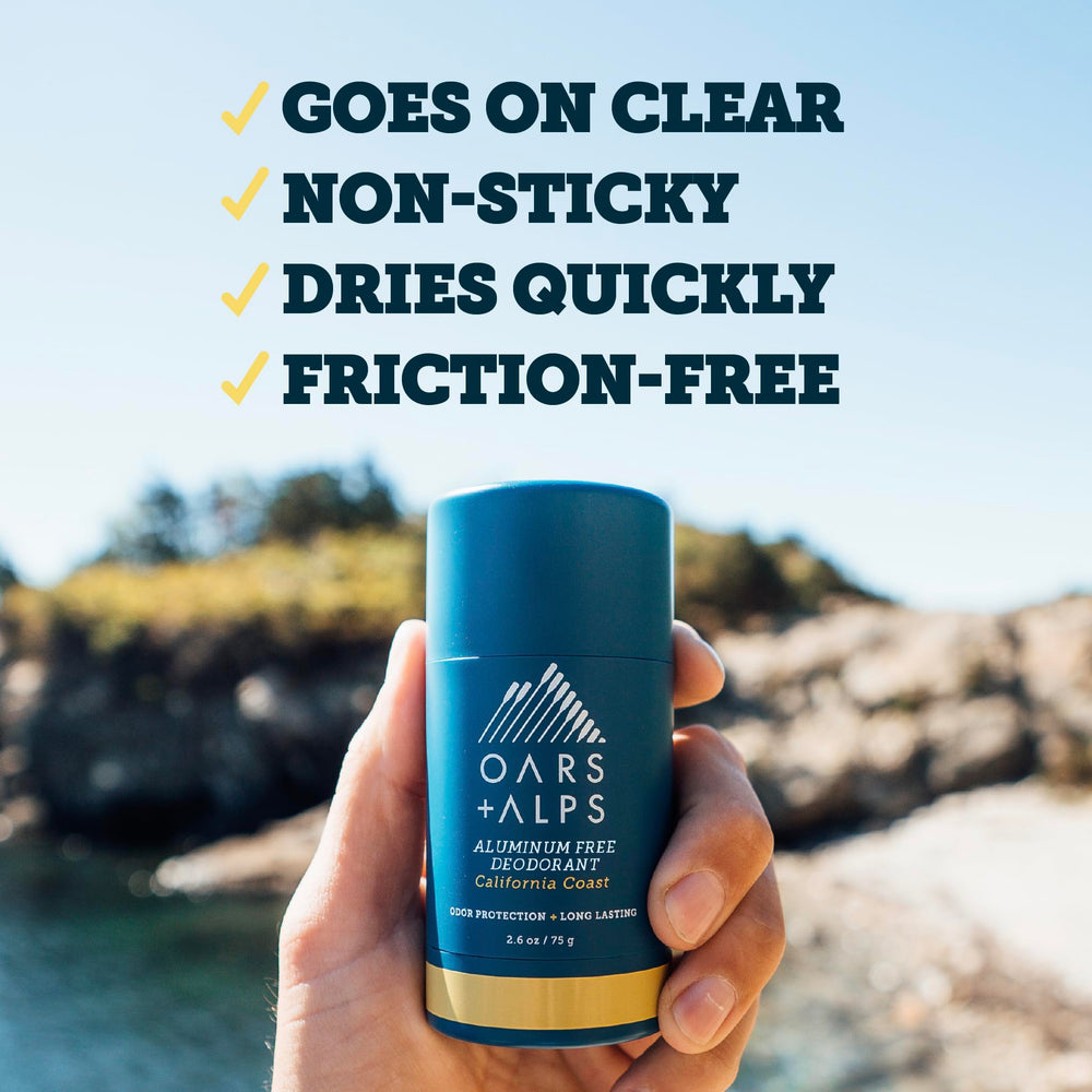 Oars + Alps TSA-friendly 2.6oz travel size in a gym bag.