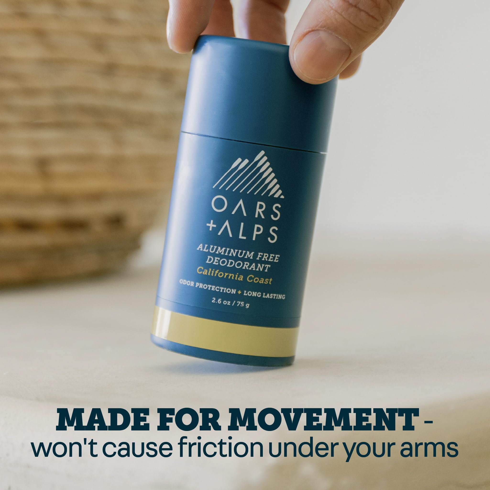 Oars + Alps vegan cruelty-free ingredients badge and list visible.