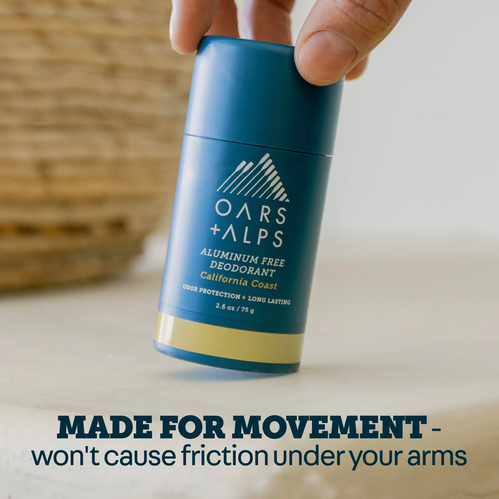 Oars + Alps vegan cruelty-free ingredients badge and list visible.