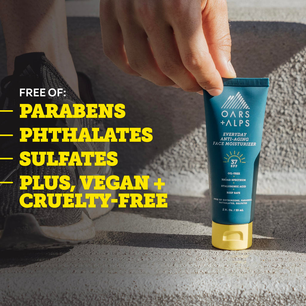 Oars + Alps vegan cruelty-free symbol indicating ethical skincare.