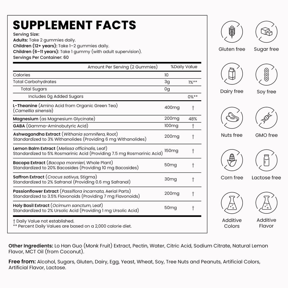 OASIS FORCE lemon flavor gummies convey tasty daily calm on the go.