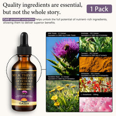 OASIS FORCE Milk Thistle liquid dropper for easy under-tongue dosing