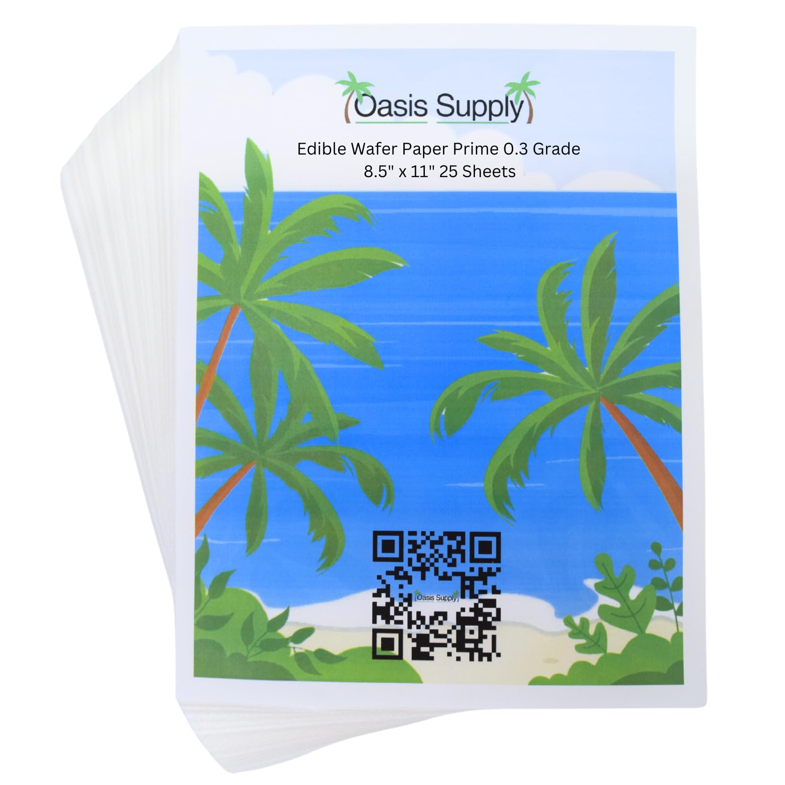 Oasis Supply wafer paper 8x11 designs for edible flower decorations