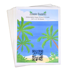 Printed wafer paper using Food Doodler pens for personalized dessert toppers