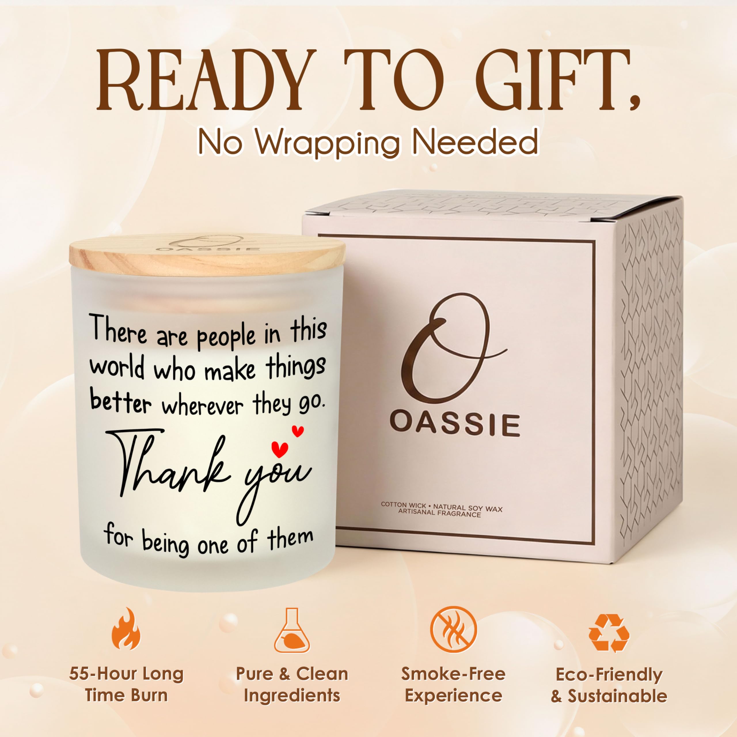 OASSIE nurse-appreciation-gift-candle gentle scent honoring healthcare workers