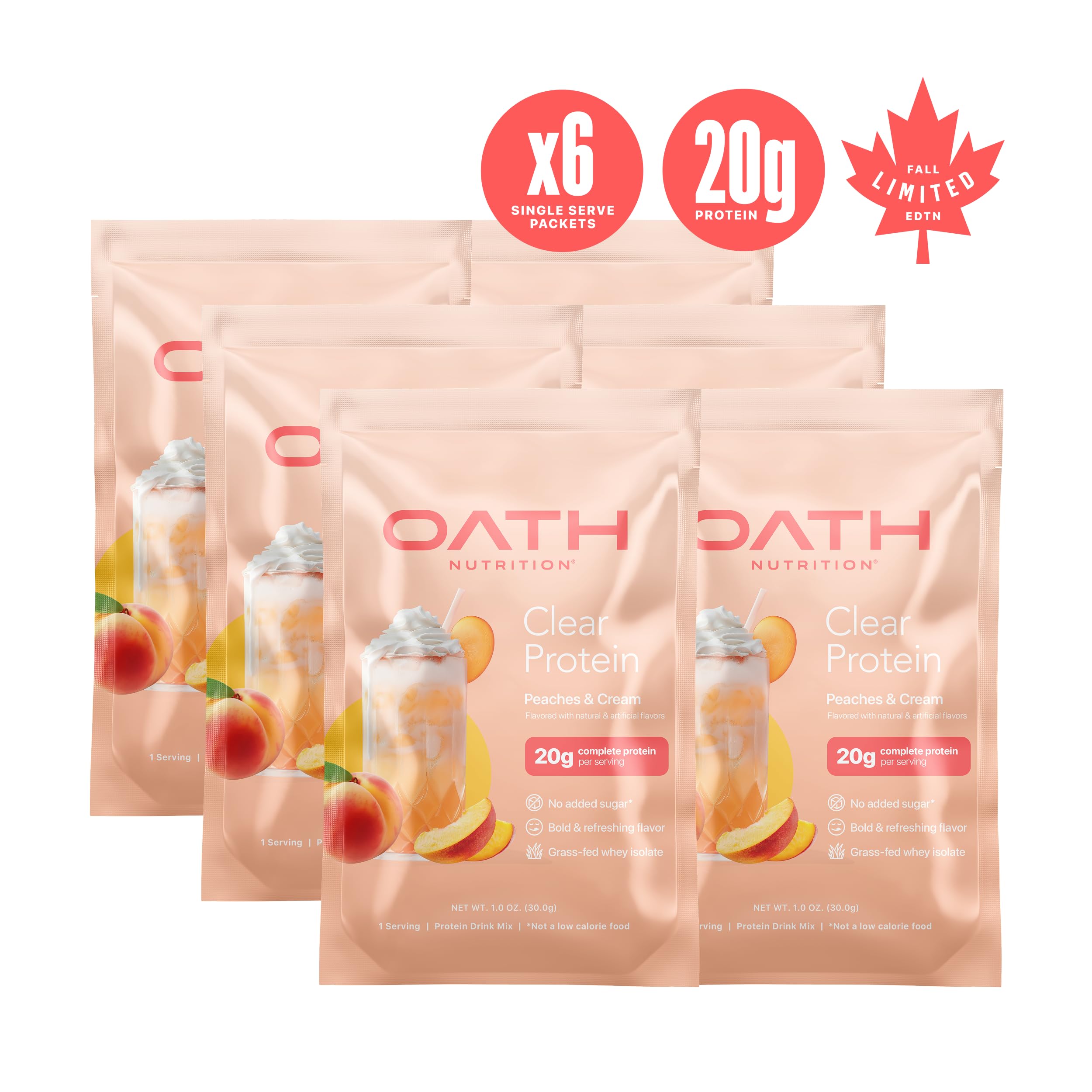 Single-serving sachet ready for gym bag