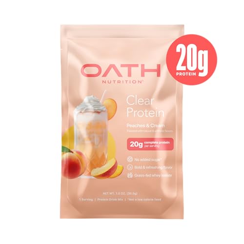Oath Clear Whey bottle beside a shaker for post-workout refreshment