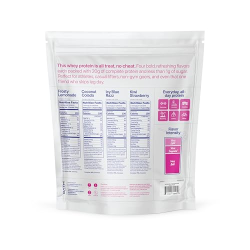 Oath Nutrition Clear Whey Isolate in a glass over ice with a fruity hint