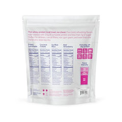 Oath Nutrition Clear Whey Isolate in a glass over ice with a fruity hint