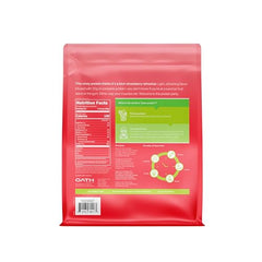 Oath Nutrition Clear Whey Kiwi Strawberry close-up label showing no added sugar